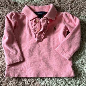 Ralph Lauren long sleeved polo size 12m